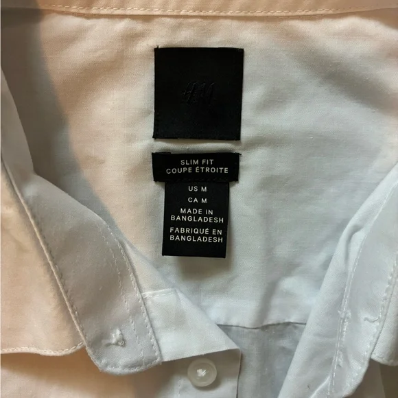H&M White Men's Shirt - Picture 2 of 3